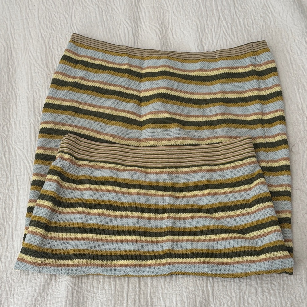 Lisa Says Gah Multicolor Striped Skirt Set